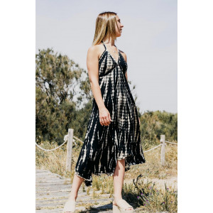 VESTIDO NEGRO TIE DYE