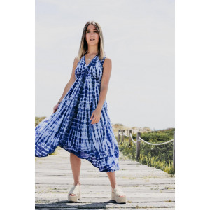 VESTIDO AZUL INDIGO TIE DYE