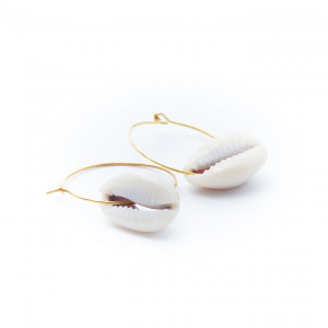 PENDIENTES CONCHA ACERO