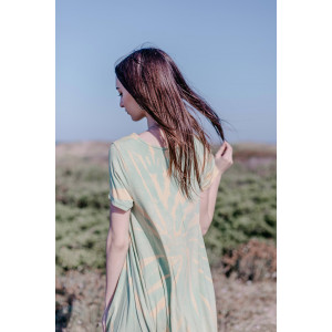 VESTIDO TIE DYE AMARILLO/VERDE