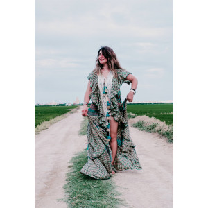 VESTIDO BOHO CHIC SEDA...