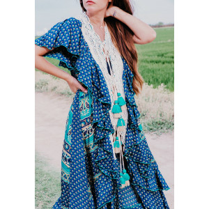 VESTIDO BOHO CHIC SEDA...