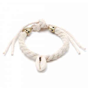 PULSERA CUERDA CON CONCHA