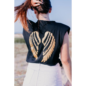 CAMISETA RUGBY ALAS NEGRA