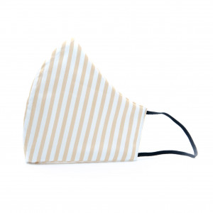 MASCARILLA TELA RAYAS MOSTAZA