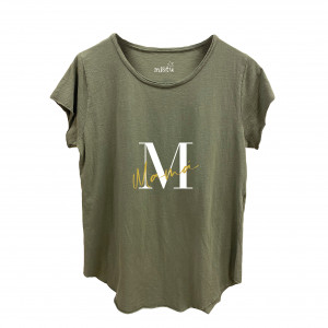CAMISETA MAMÁ VERDE MILITAR