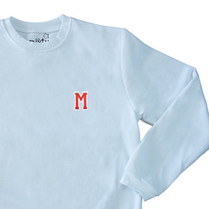 SUDADERA INICIAL UNISEX BLANCA