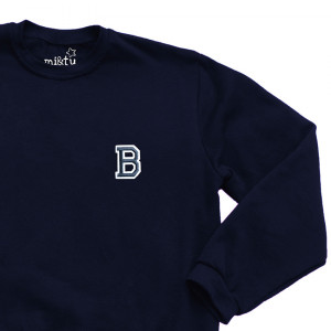 SUDADERA INICIAL UNISEX AZUL