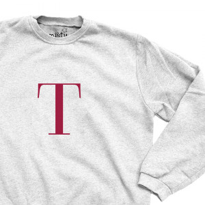 SUDADERA INICIAL GRIS UNISEX