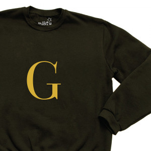 SUDADERA INICIAL VERDE UNISEX
