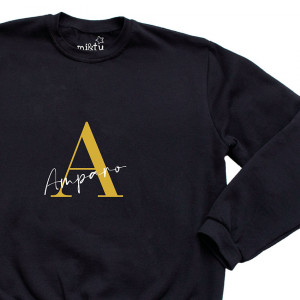 SUDADERA INICIAL NEGRA