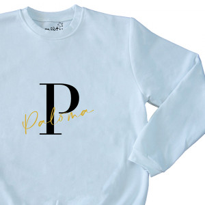 SUDADERA INICIAL + NOMBRE...
