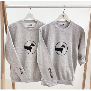 SUDADERA SILUETA PERRO