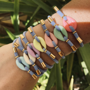 PULSERA CONCHA AZUL