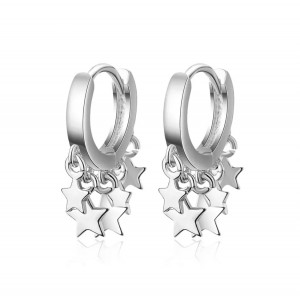 PENDIENTES ARO Y ESTRELLAS...