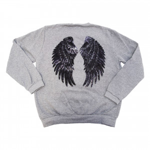 SUDADERA ALAS GRIS