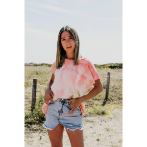 CAMISETA TIE DYE MELOCOTÓN